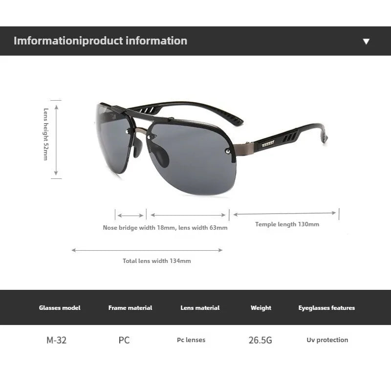 Fashion Vintage Gradient Aviator Sunglasses Men Women Fishing Driving Sun Glasses Retro UV400 Eyewear
