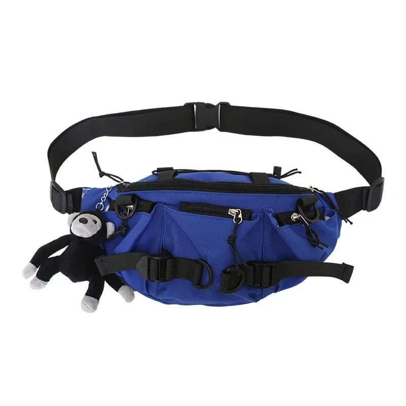 2026 Techwear Style Punk Hip Hop Single Shoulder Crossbody Bag Men Women Street Vintage Chest Bag Casual Sport Fanny Pack Сумка