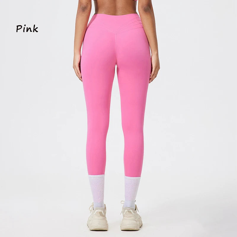 DIAS FIT JOY  Yoga Pants Fitness Women Cycling Gym Seamless Tights Sports Leggings High Waist Sexy Trousers Workout Sports Wear