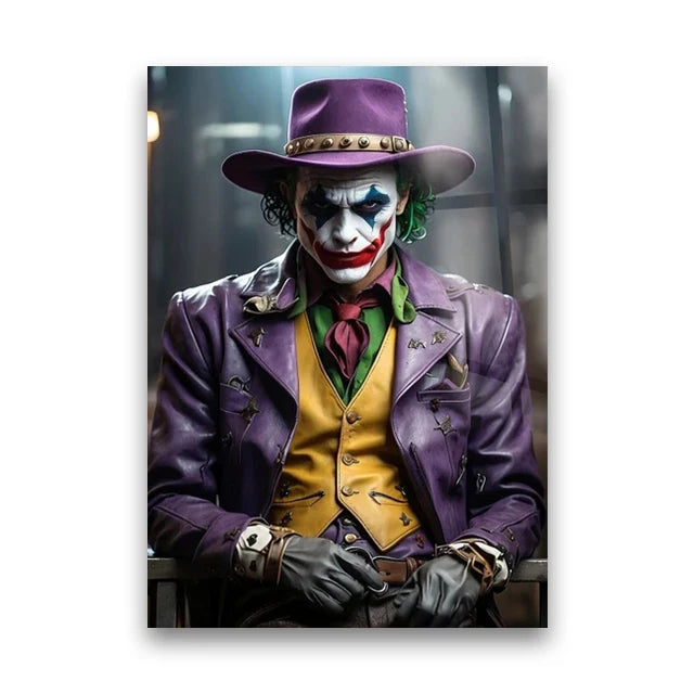 MINISO Movie JOKER Scene Canvas Wall Art Painting Home for Modern Room Decor 06