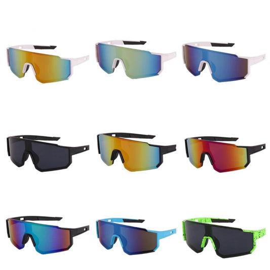 9pcs Cycling Glasses Mountain Bicycle Glasses Road Bike Cycling Eyewear Men Women Outdoor Sports Cycling Sunglasses