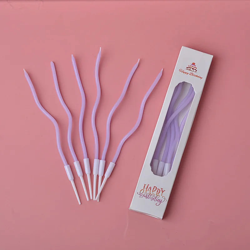 6pcs Birthday Candle Cake Candle Cake Decoration Party Supplies - Creative Cake Toppers for Parties & Desserts