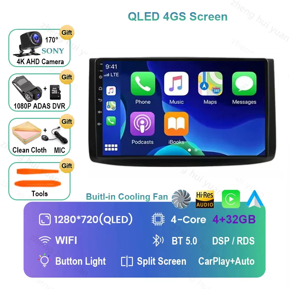 For Chevrolet Aveo T250 2006 - 2012 Nexia 1 2020 2021 - 2022 Android 16 CarPlay Auto Car Radio Multimedia navigation video DVD