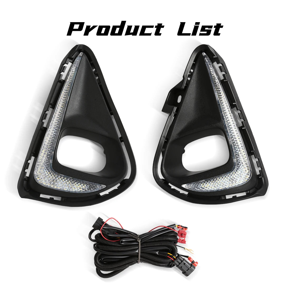 For Toyota Corolla Axio 2018 2019 2020 2021 Led Fog Lamps DRL Daytime Running Lights Front Bumper Headlights Halogen Covers Wire