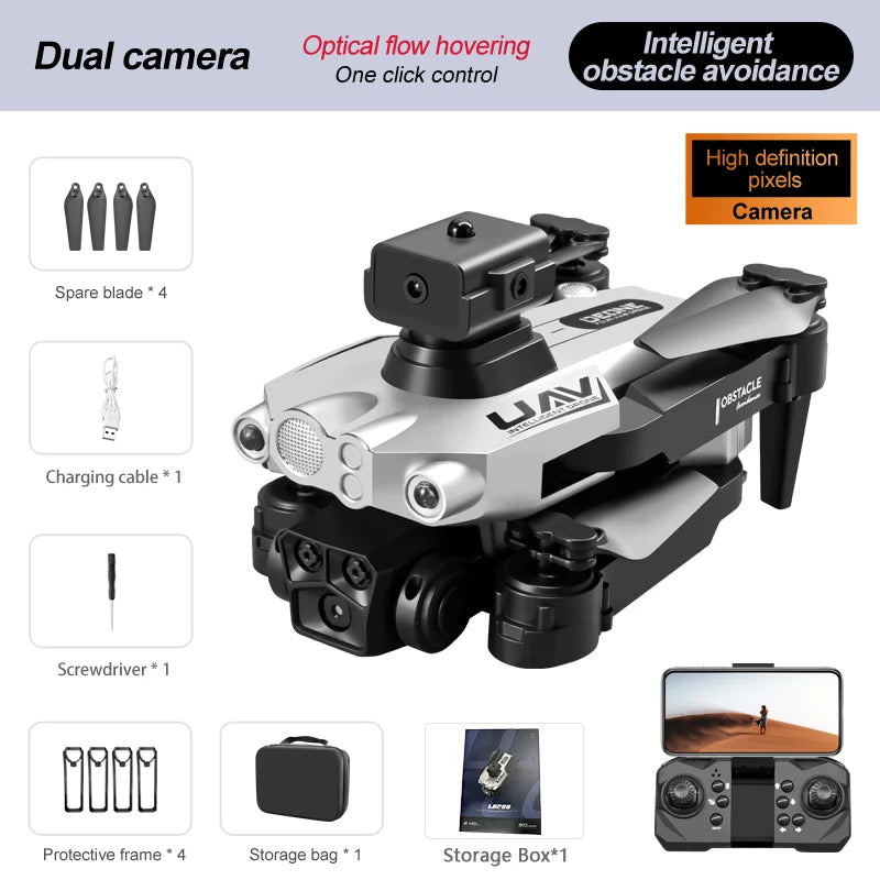 LU200 Drone 8K GPS Pro HD Aerial Photography Triple-Camera WIFI Omnidirectional