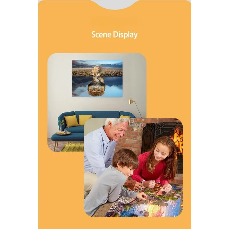 1000 Pieces of Adult Decompression Paper Puzzle Puzzle 1000pcs the Lion puzzle Landscape High Difficulty Puzzle