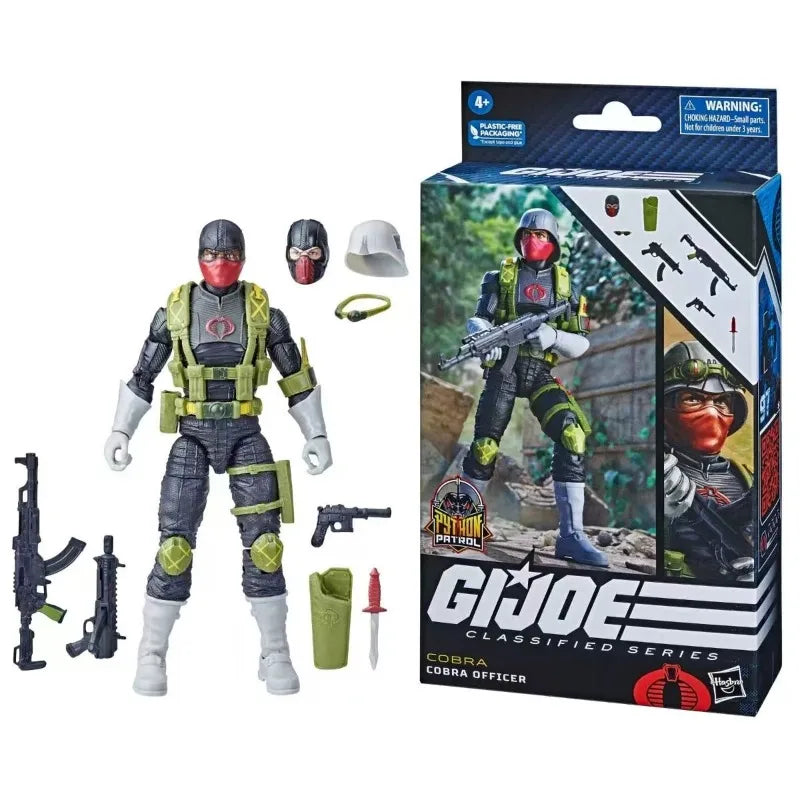 Original Hasbro G.I. Joe Classified Series Python Patrol Cobra Copperhead/Cobra Officer Action Figure Collection Toys Ornaments