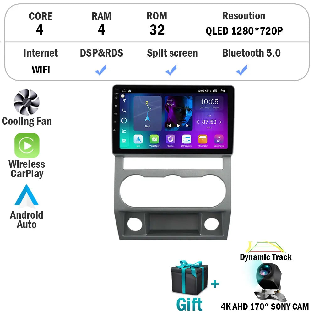 Android 15 Car Radio Multimedia Video Player For GAZ Gazelle Next 2016+ 2 Din Navigation GPS Carplay Autoradio Stereo WIFI 4G BT