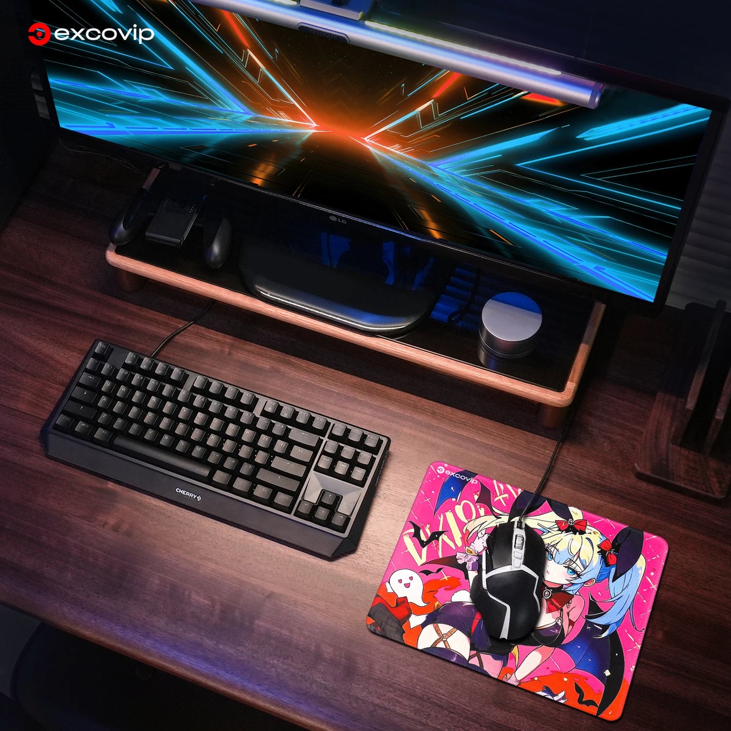 EXCO Gaming Mouse Pad with Stitched Edge Non-Slip Rubber Base Computer Mousepad Small for Office Home Laptop Portable Durable