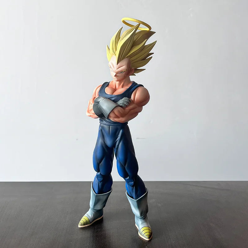 New Dragon Ball Z Majin Vegeta Figure Replace Head Vegeta Super Saiyan Action Figures 27cm/10.63inch Collection Model Toys Gifts