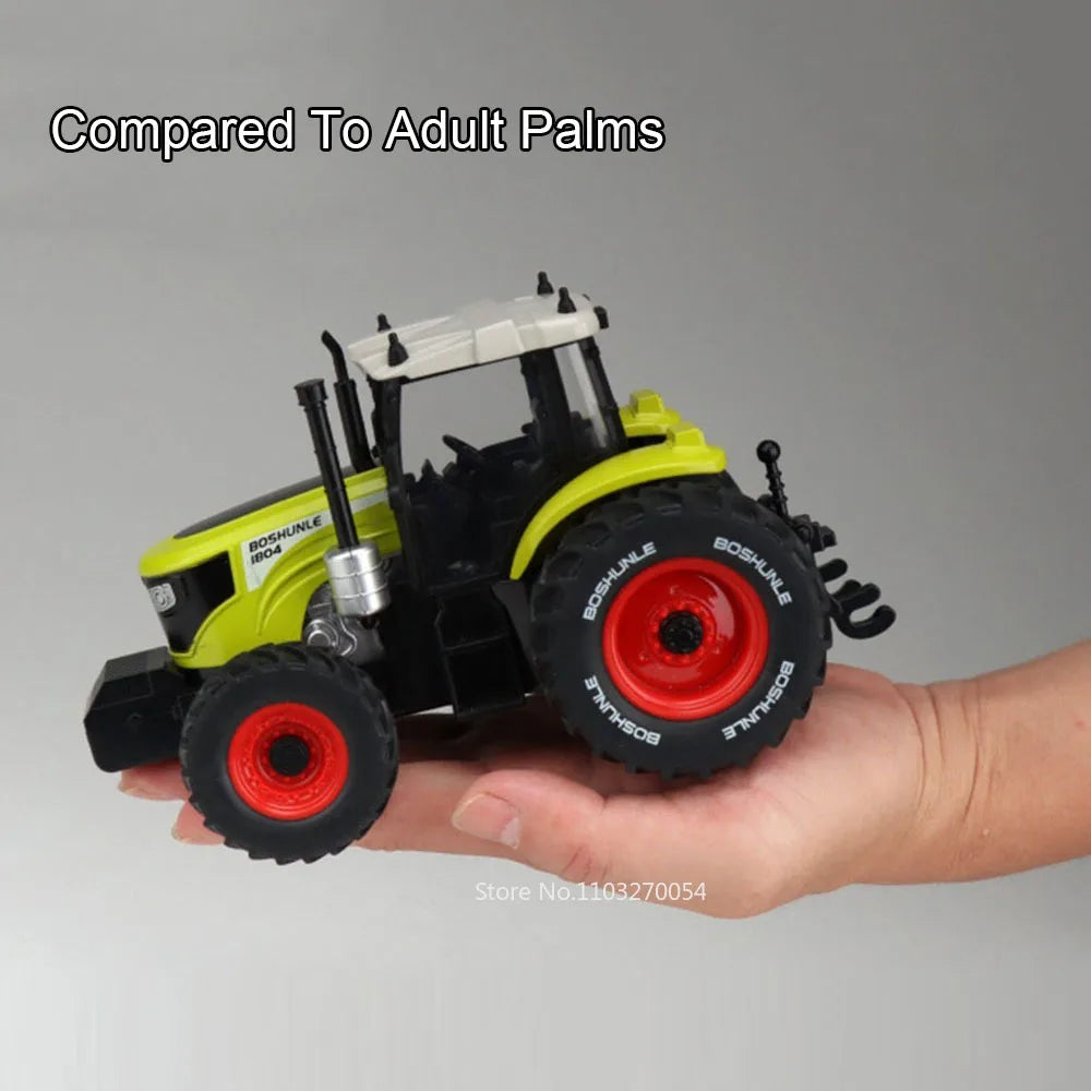 1:32 Alloy Excavator Bulldozer Diecast Models Toys Car with Sound Light Front Wheel Steering Engineering Vehicles Children Gifts