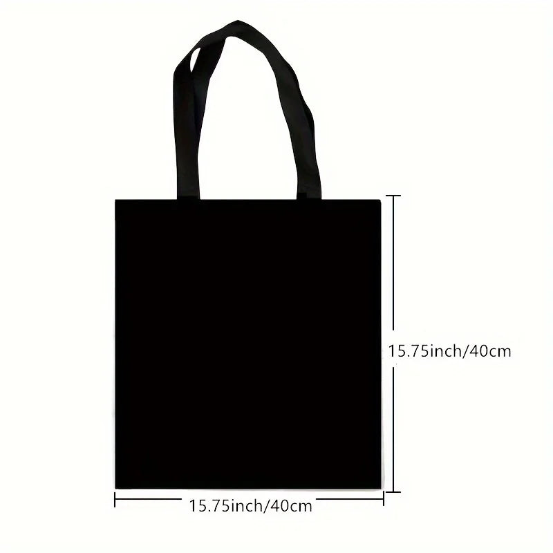 Retro Art Noble Black Cat Tote Bag, Fashion Shoulder Bag, Daily Light Handbags