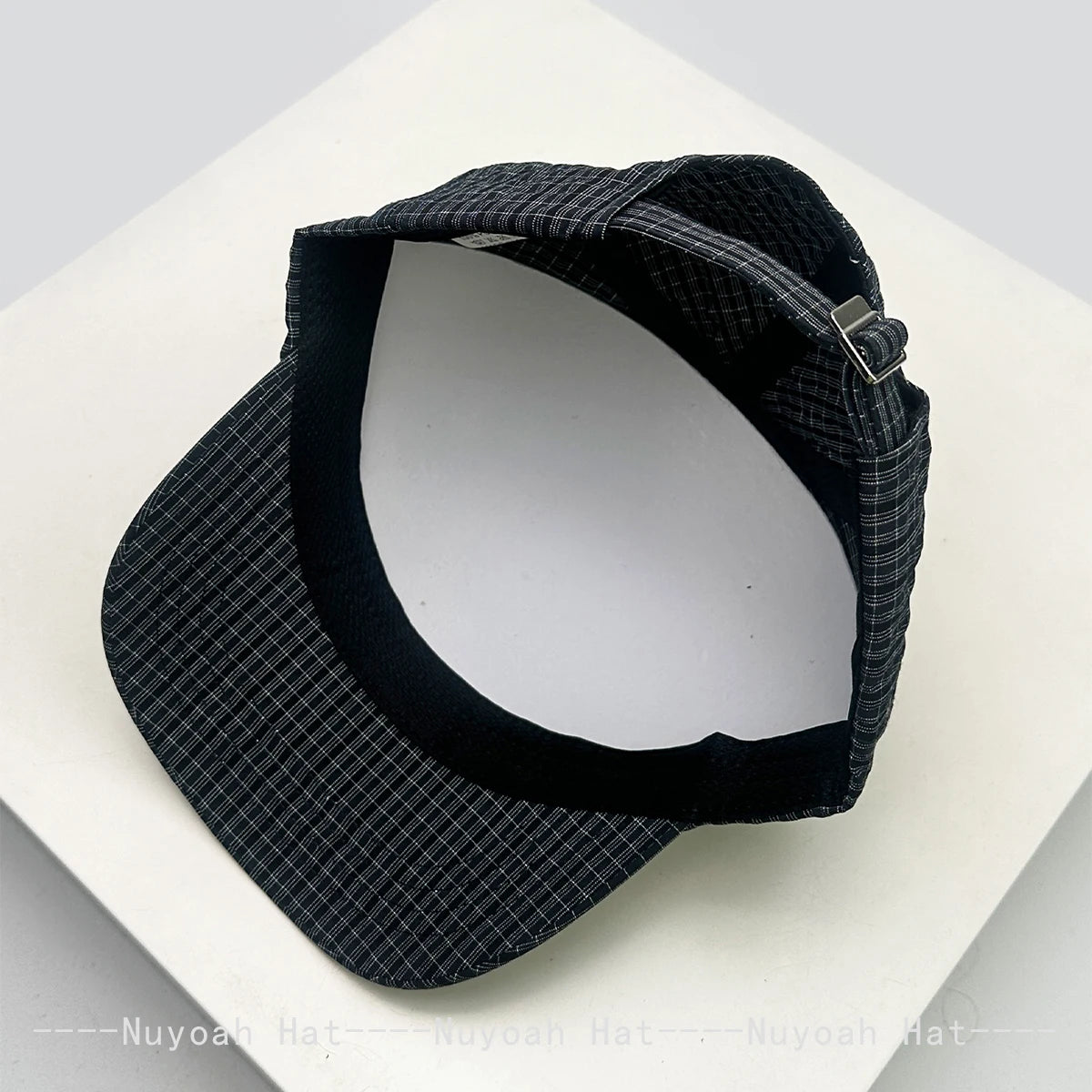 New Men Women Korean Quick-dry Embroidered Letters Baseball Hats Sunshade Plaid Versatile Niche Peaked Caps Fashion Casual ins