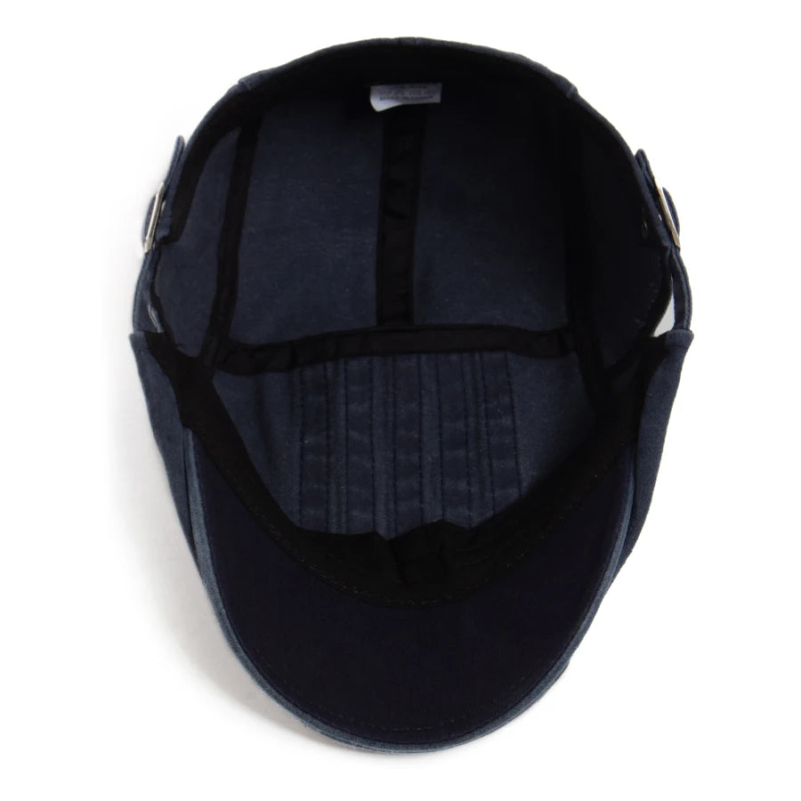 Vintage Newsboy Cap Men Fashion Five Bars Flat Hat Women Washed Berets Spring Summer Casual Visor Lvy Caps For Male Adjustable