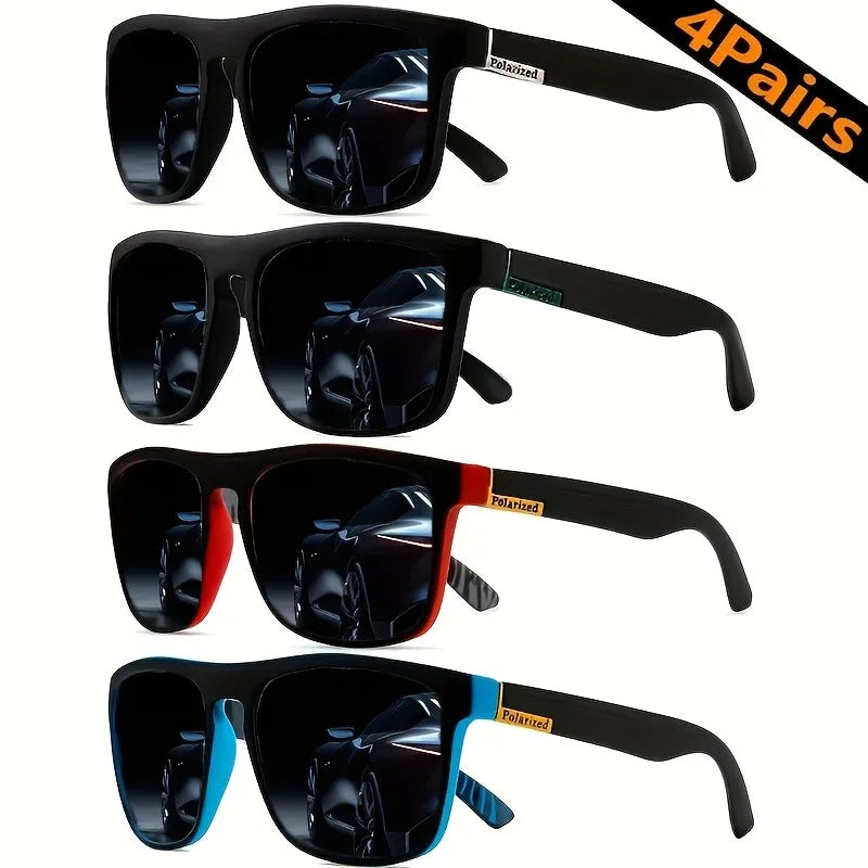 6PCS Classic Polarized Sunglasses Retro UV Resistant Driving Sunglasses for Men and Women