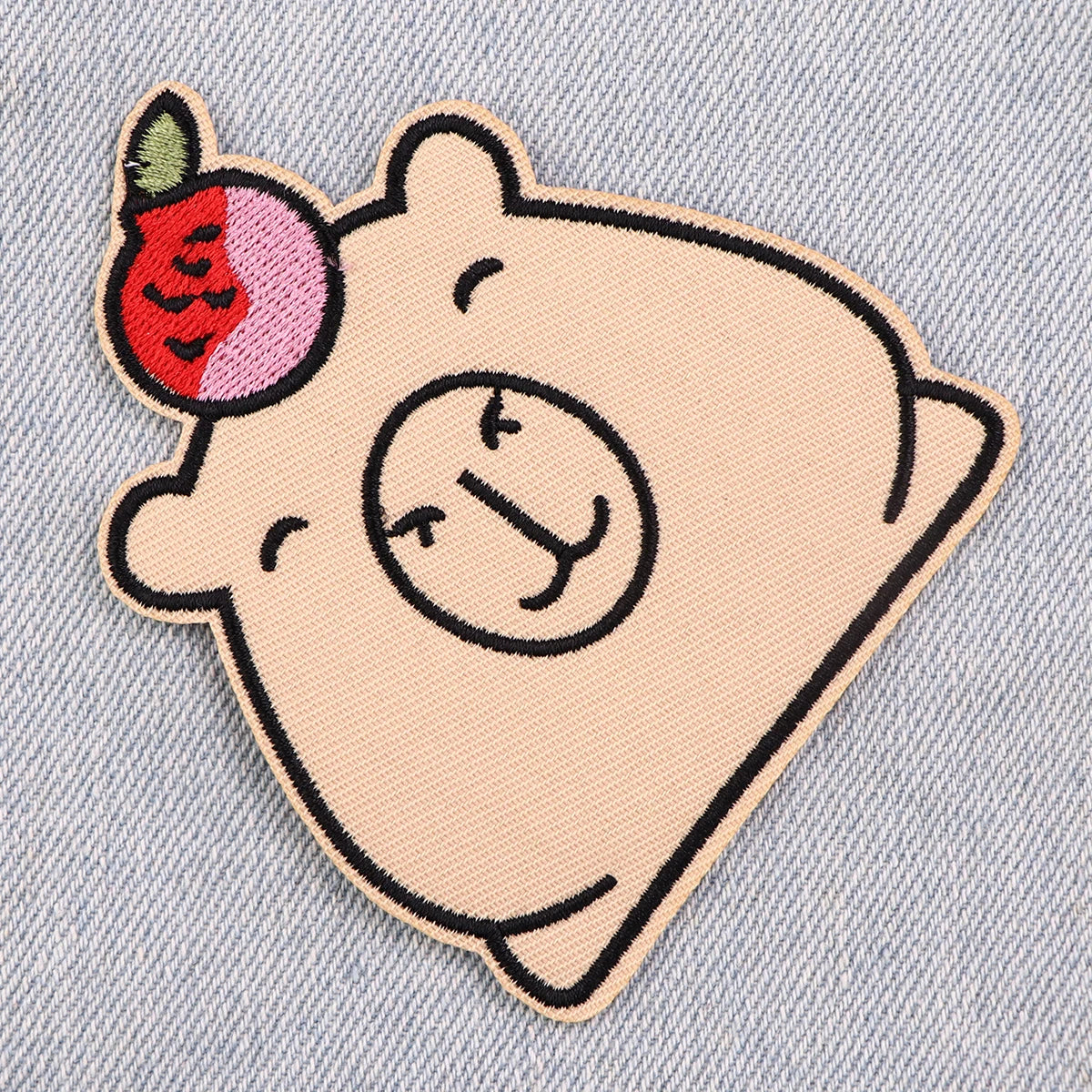 Cute Capybara Embroidery Patches For Clothing Patches For Clothes Cartoon Animal DIY Iron on Patch On Clothes Stickers