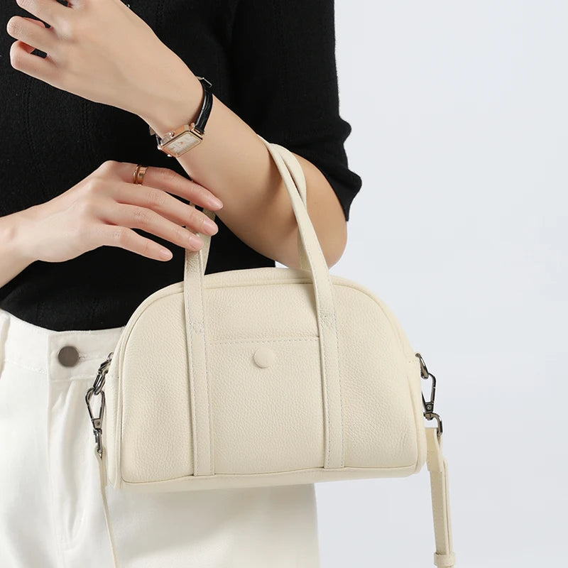 New summer women's genuine leather Shell bag Tote bags female luxury designer brand handbag Ladies mini crossbody shoulder bag