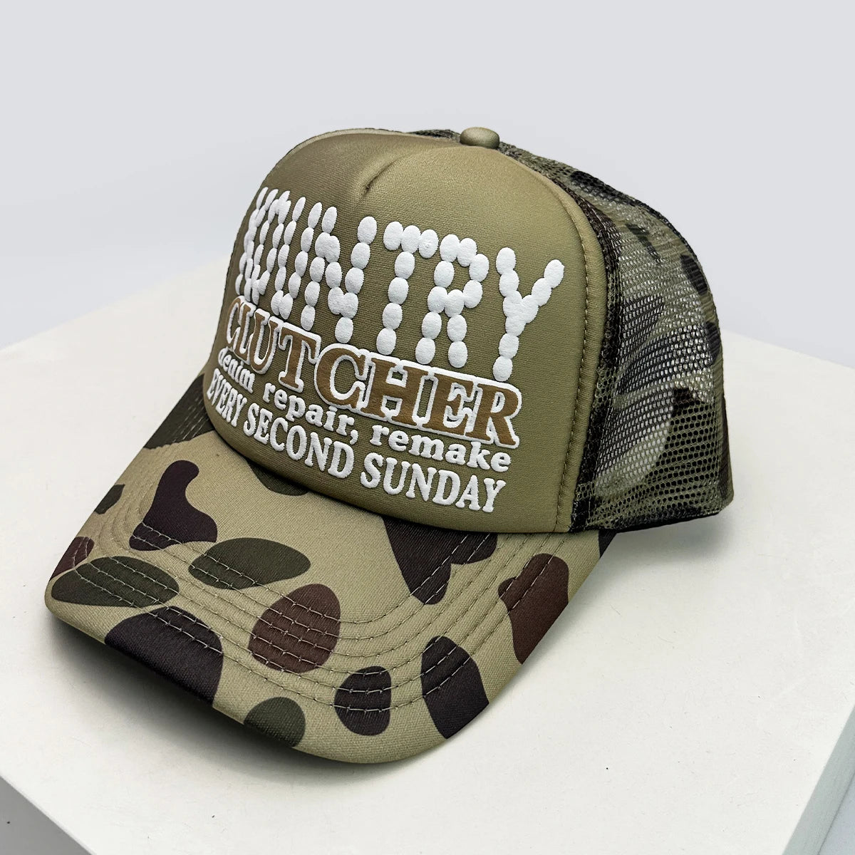 New Unisex Color Block 3D Printed Letters Baseball Hats Sunshade Hip Hop Breathable Street Trucker Caps Mesh Versatile Outdoor