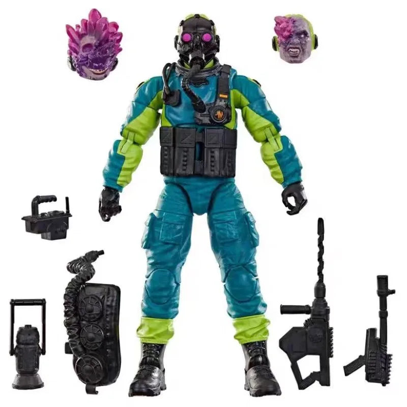Original Hasbro G.I. Joe Mole Rat/Brent 'Hit & Run' Scott/Bradley 'Big Lob' Sanders/Edwin 'Lifeline' Steen /Night-Viper Action