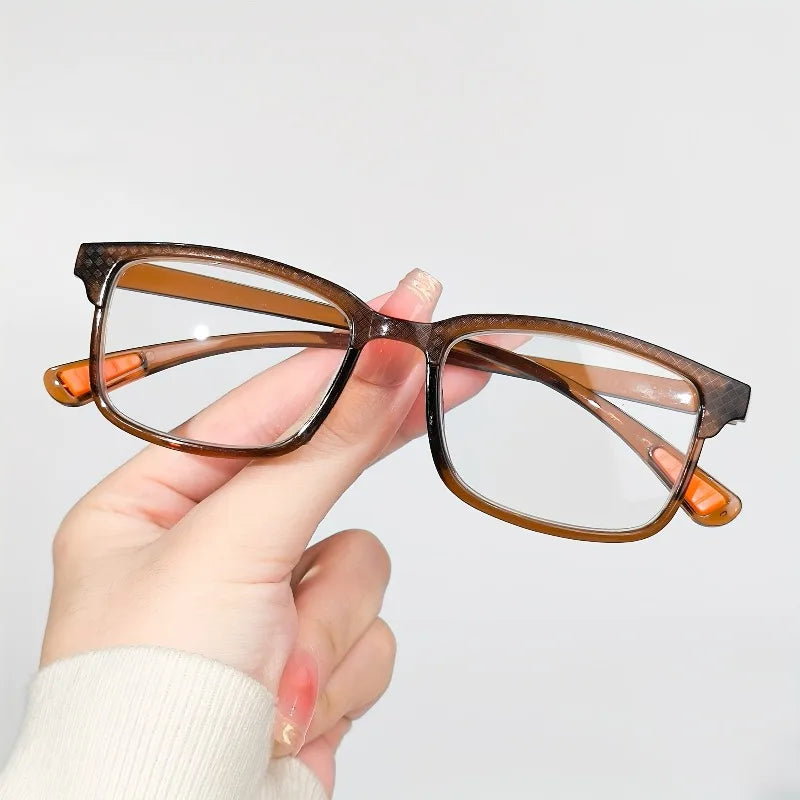 A Set of 6 Simplicity Full-frame Reading Glasses, Suitable for Both Men and Women, Offering Prescriptions From +1.0 To +4.0