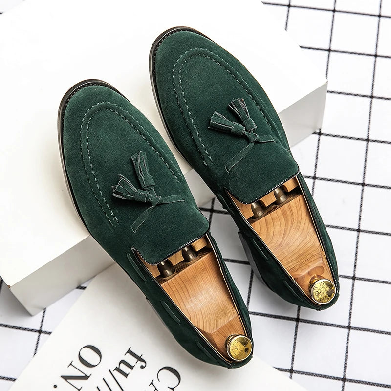 Tassels Casual Business Shoes Men Classic Social Office Loafers Men Large Size 48 Trend Casual Flat Party Loafers Male
