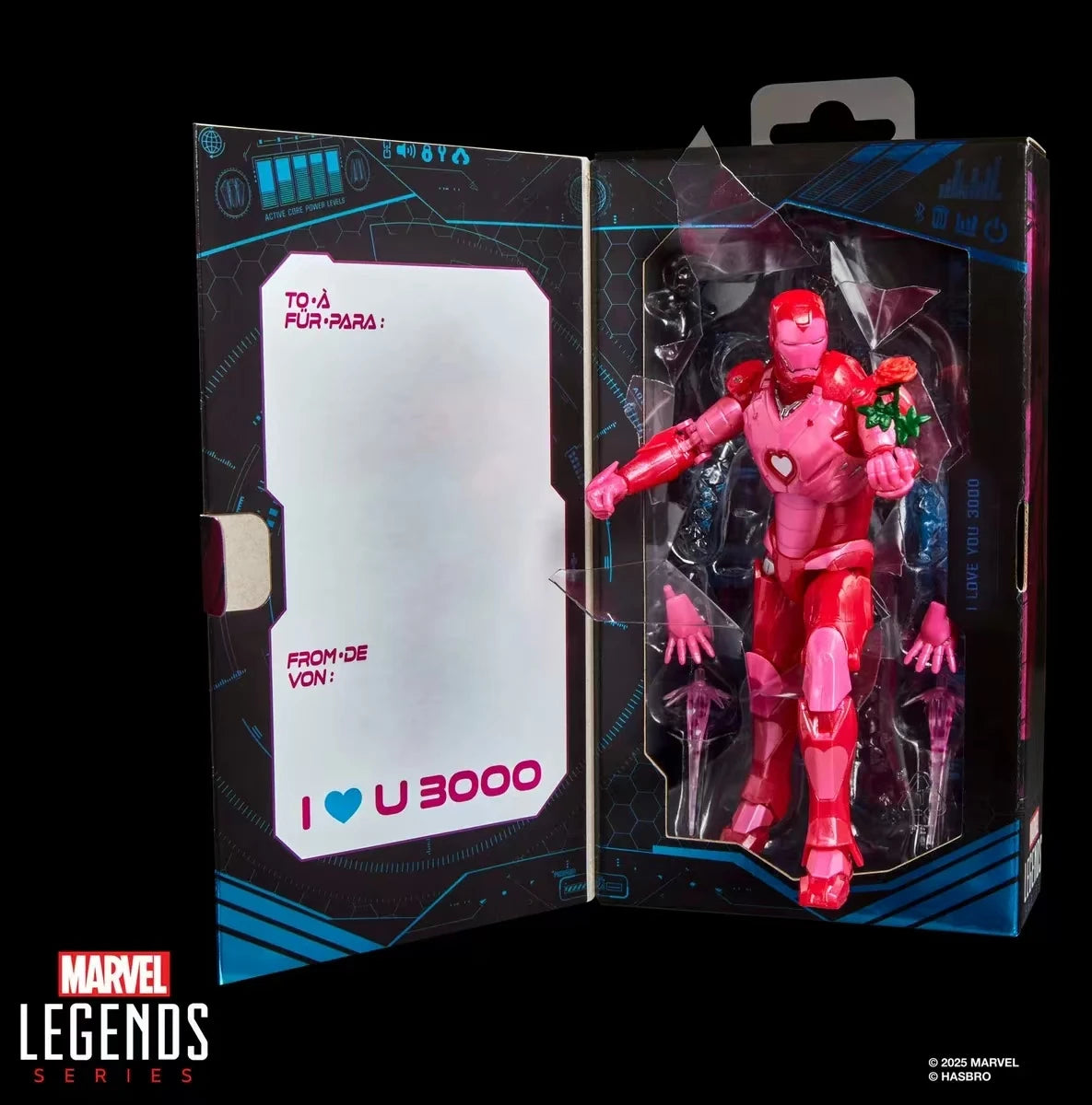 Original Hasbro Marvel Legends Series I LOVE YOU 3000 IRON MAN Anime Figure Toy Collection Model