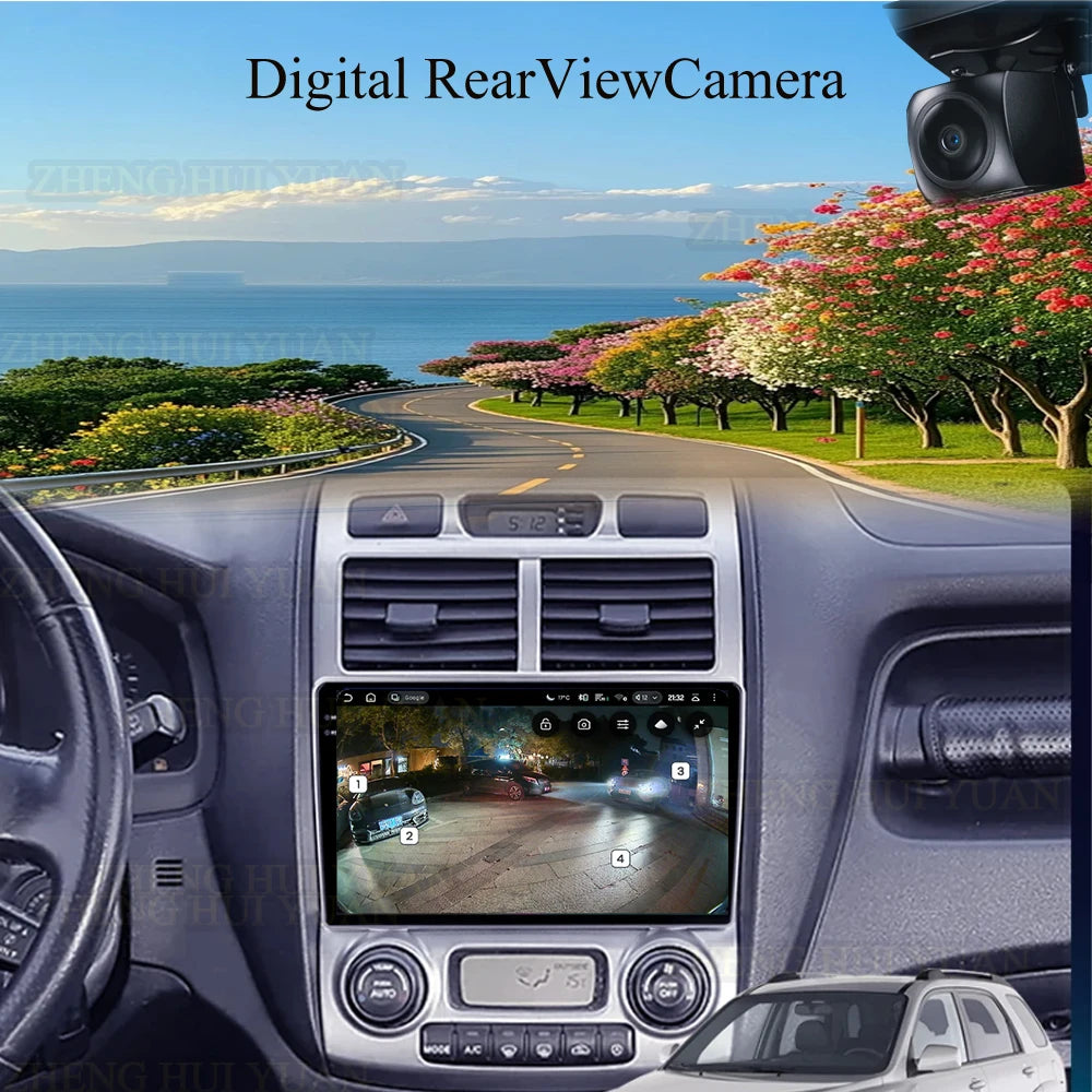 For Kia Sportage 2 2004 2005 2006 2007 - 2010 2K 12+256 QLED Android 16 CarPlay Car Radio Multimedia Video Player GPS stereo 4G