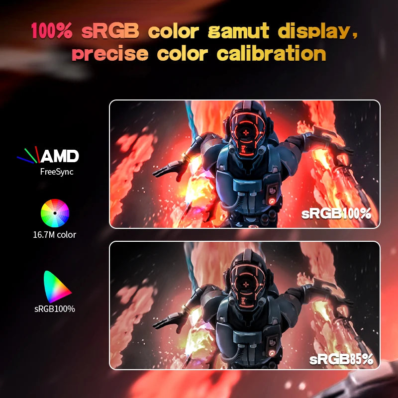 27"  Curved Gaming Monitor,144Hz/180Hz PC Monitor Full HD 1080P 1800R Display