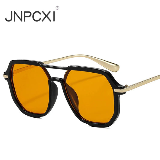 JNPCXI New 2026 Men Sunglasses Designer UV400 Pilot Sun Glasses Metal Temple Fashion Travel Shades Lunettes De Soleil Pour Homme