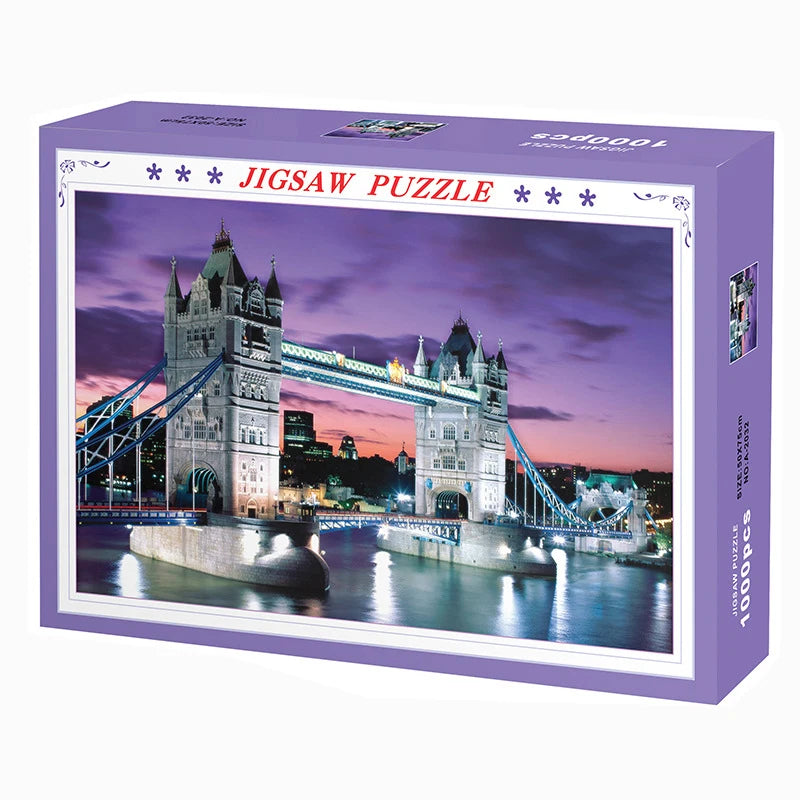 75*50cm 1000PCS Paper Jigsaw Puzzle Landscape Famous Painting Puzzle Character Series Series Home Decaoration Gift