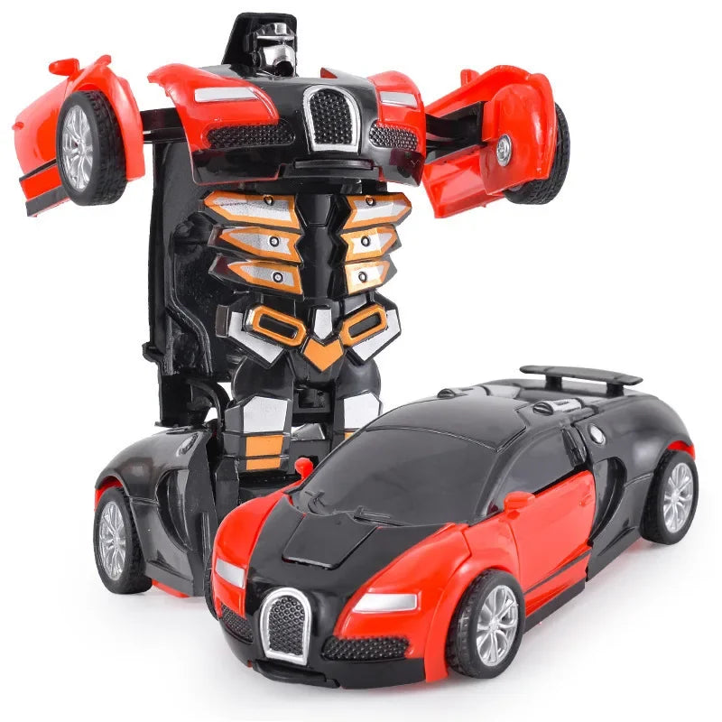Shape-shifting AutoRobot Car Toy inertial impact one-button puzzle collision M10