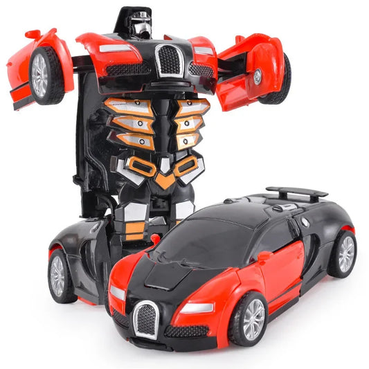 Shape-shifting AutoRobot Car Toy inertial impact one-button puzzle collision M10