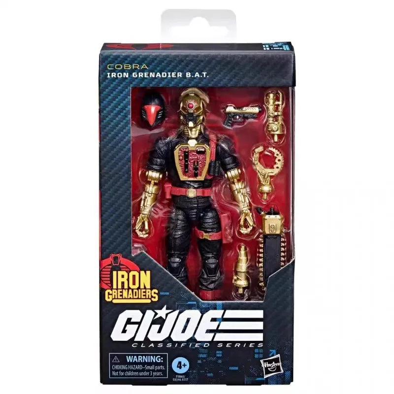 Original Hasbro G.I. Joe Classified Series 134 COBRA IRON GRENADIER B.A.T. Action Figure Collection Toys Model