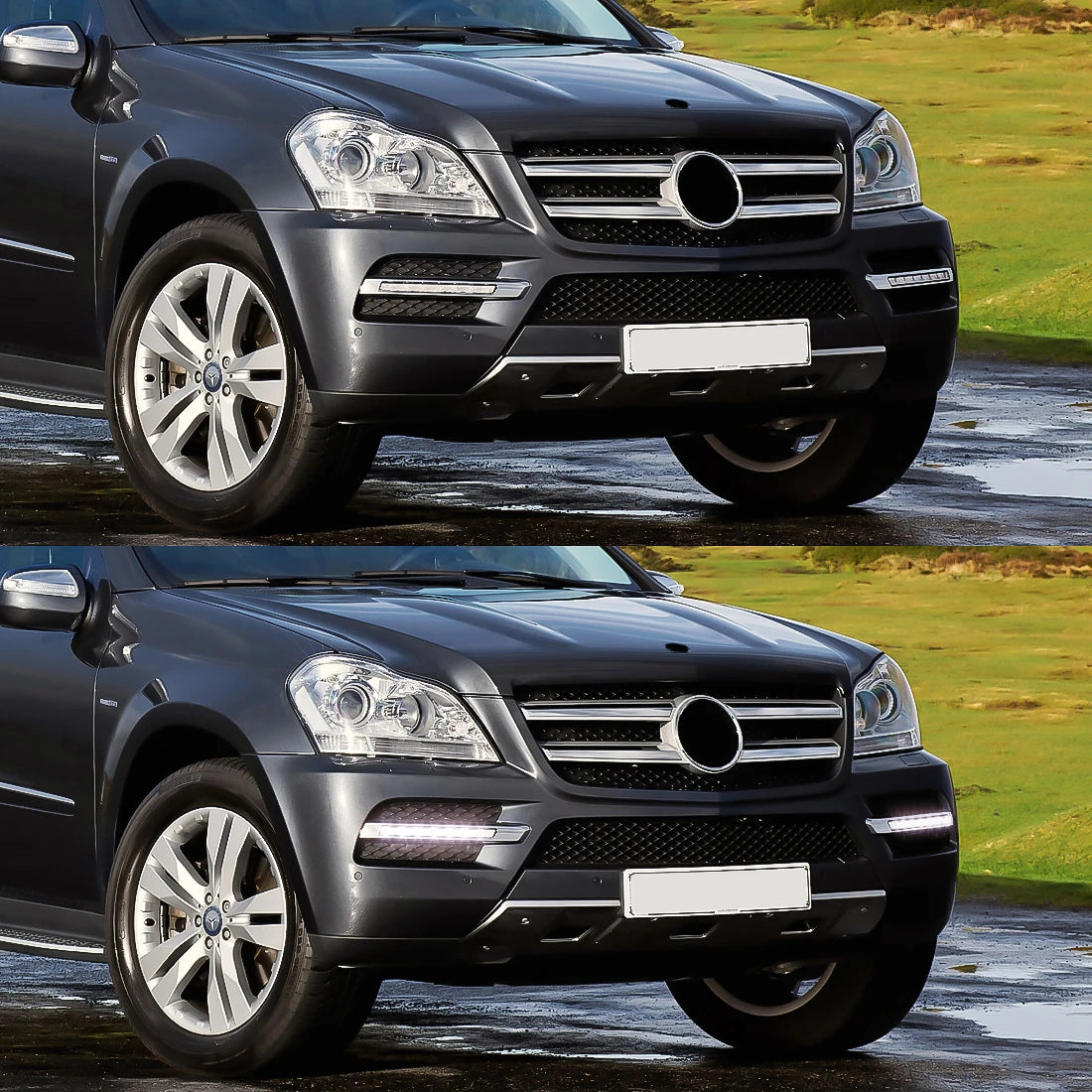 OE: 1649060451 1649060351 DRL For Mercedes Benz X164 GL320 GL350 GL450 GL550 ML63 AMG X166 2007-2013 LED Daytime Running Lights