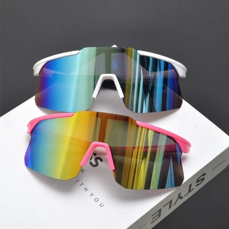 2PCS UV400 Cycling Sunglasses Men Women Bike Shades Sunglass Outdoor Sports Bicycle Dustproof Goggles Glasses For Men Women