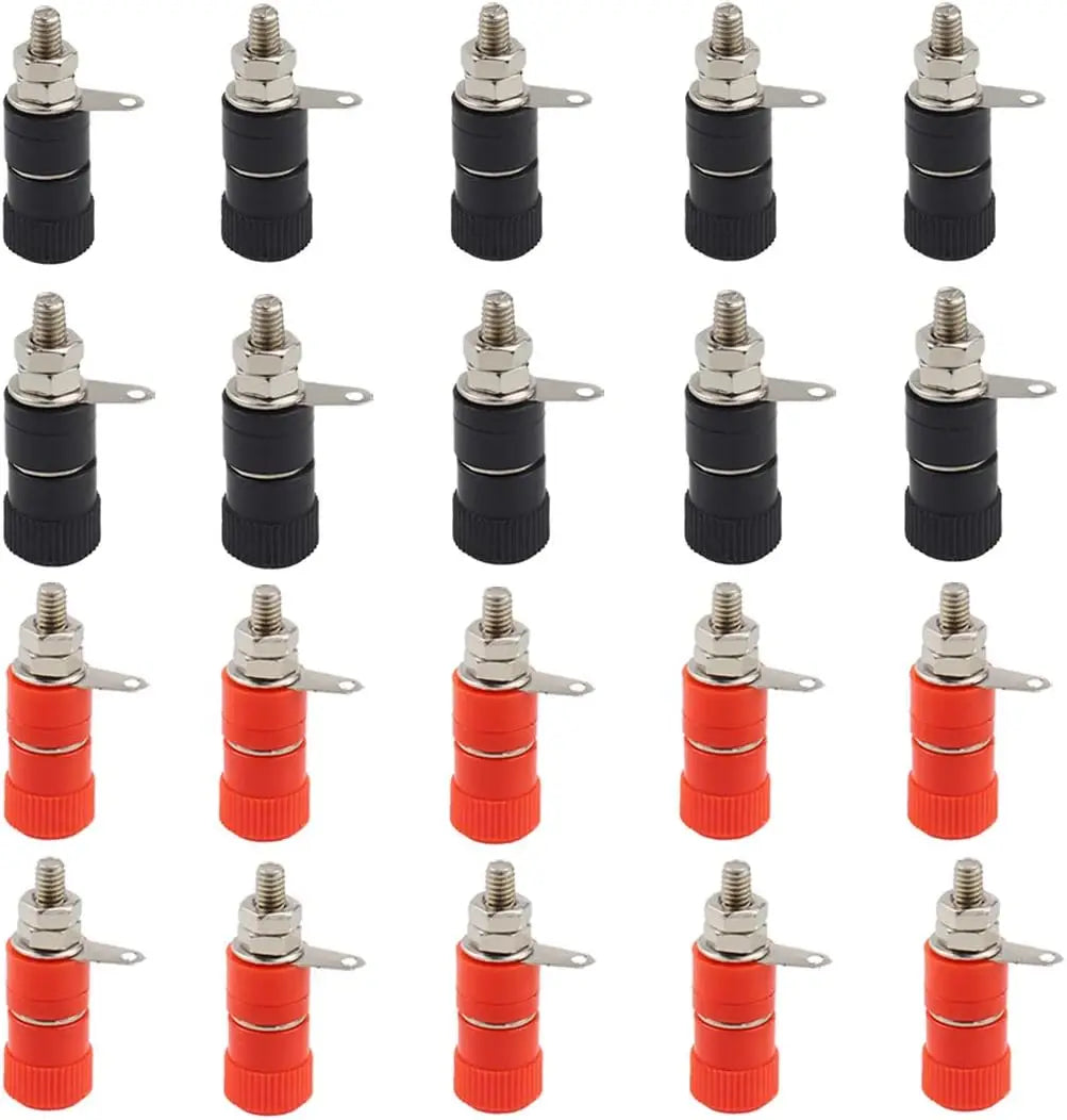 10 PCS Binding Posts Terminals 4mm Banana Plug Socket 4mm Terminal Connector for Amplifier Arduino