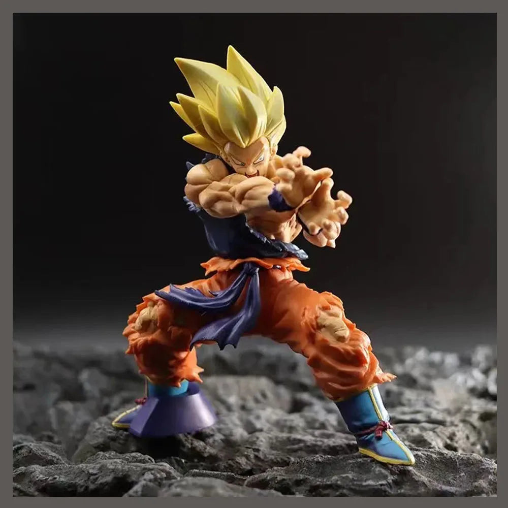Dragon Ball Z Son Goku Battle Damage Shockwave Manga Statue PVC Action Figure