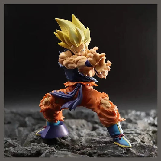 Dragon Ball Z Son Goku Battle Damage Shockwave Manga Statue PVC Action Figure