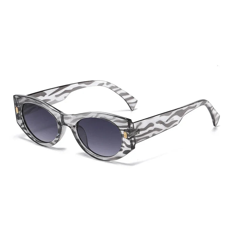 JNPCXI New Fashion Cat Eye Women Luxury Sunglasses Retro Rivets Men Gradient Shades UV400 Sun Glasses