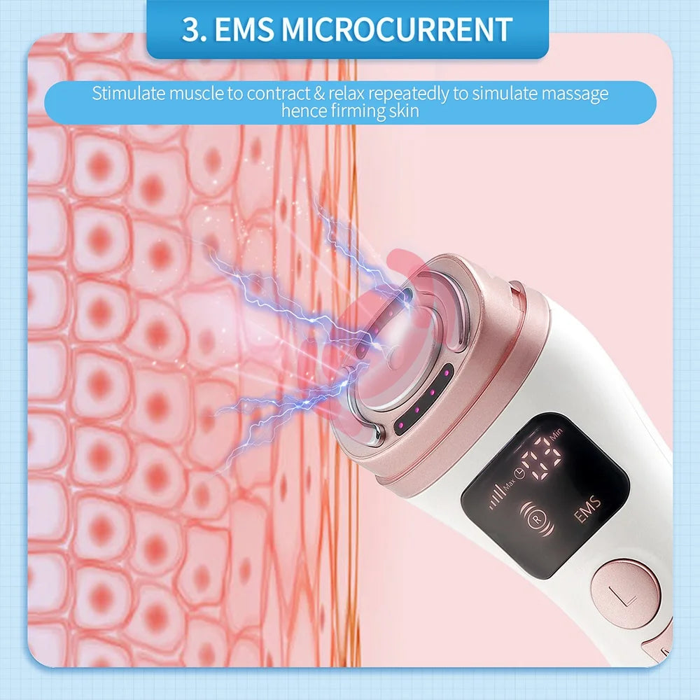 Mini HIFU Machine Ultrasonic RF EMS HIFU Skin Tightening Facial Lifting Device Face Chin Neck Eye Anti Wrinkle Massager Home Use
