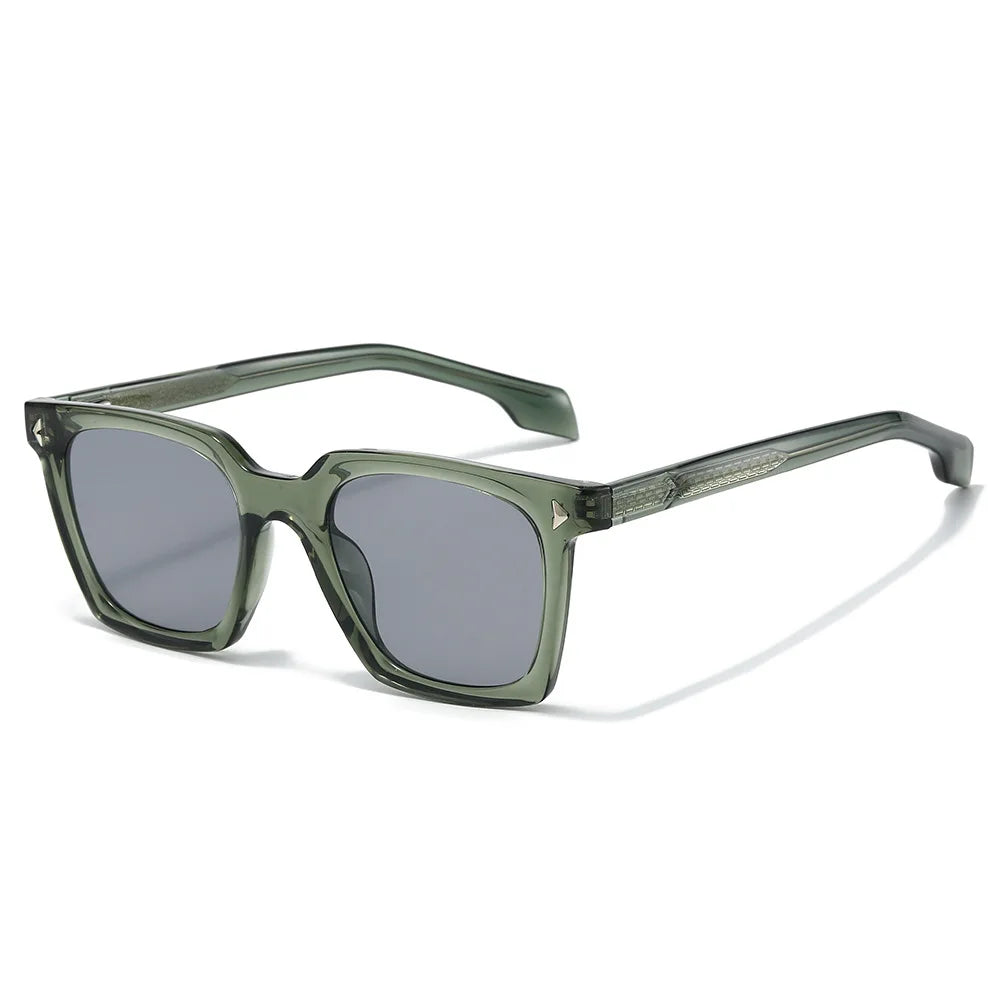 JNPCXI Fashion Sunglasses Men Vintage Square Tr90 Gradient Sun Glasses Outdoor Sports Party Vacation Travel Driving Eyeglasses