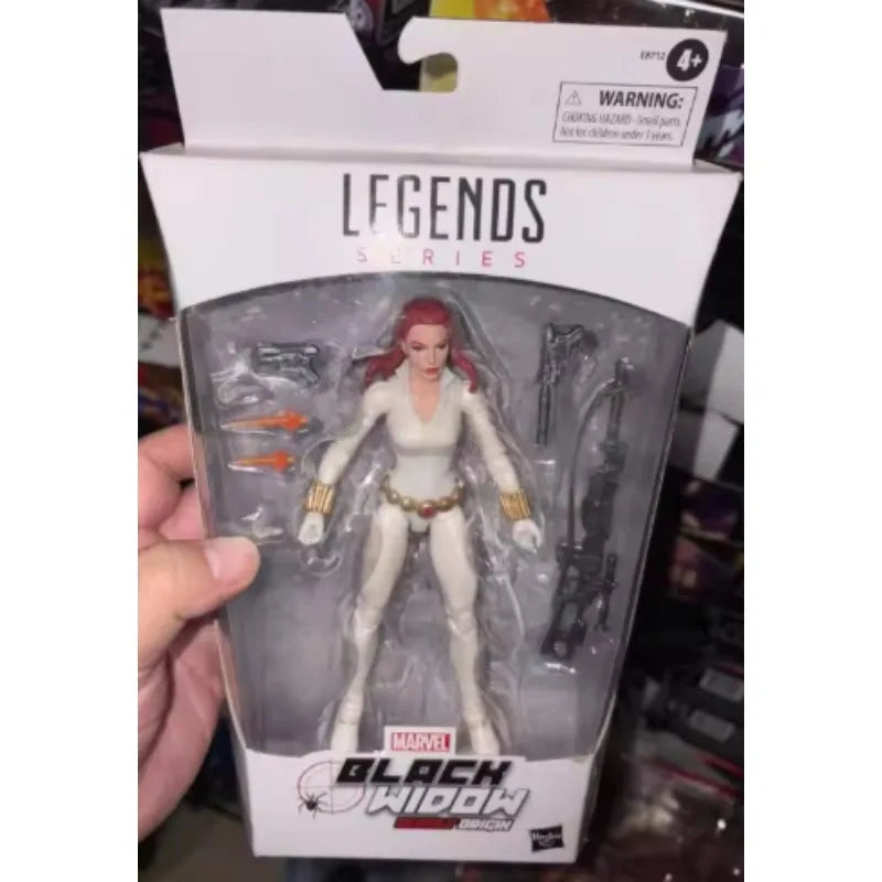 Original Hasbro Marvel Legends Series BALCK WIDOW Anime Figure Toys Collection Ornaments