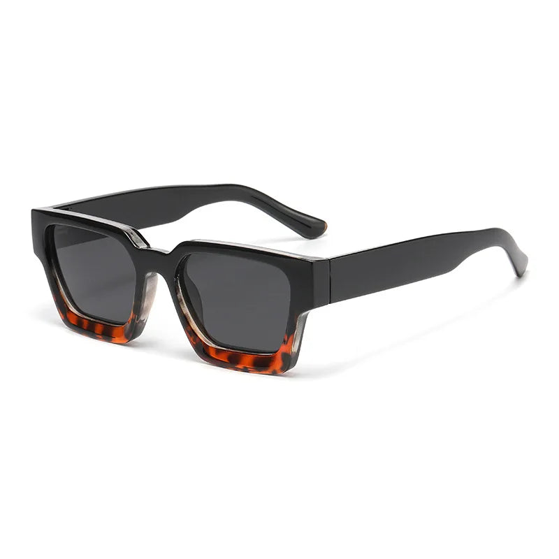 JNPCXI New Color Ins Popular Women Square Sunglasses Retro Men Tinted Leg Shades UV400