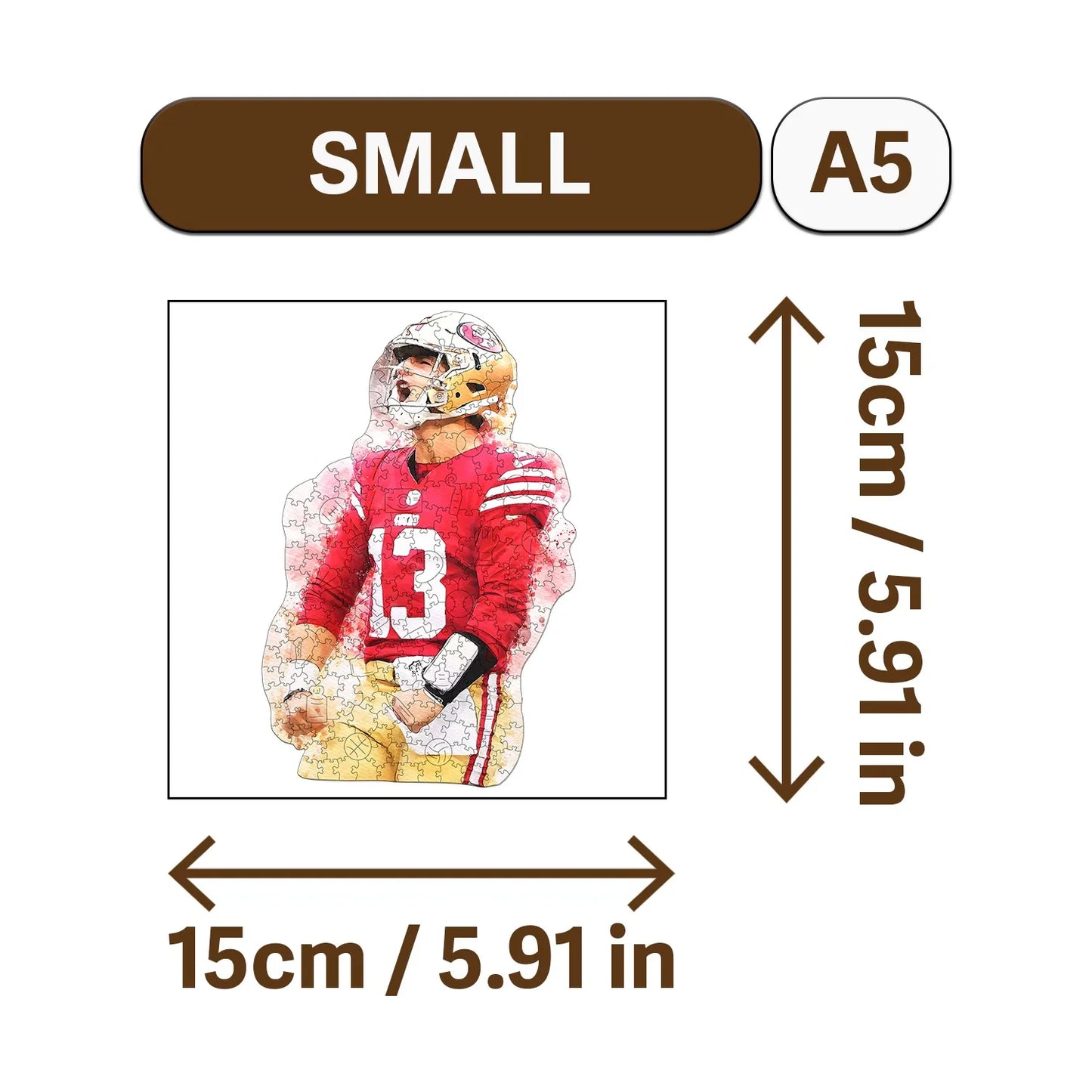 Baseball Genius Wooden Jigsaw Puzzle Wood Home Decor Painting Christmas and Halloween Gift Toy for Teen and Kid