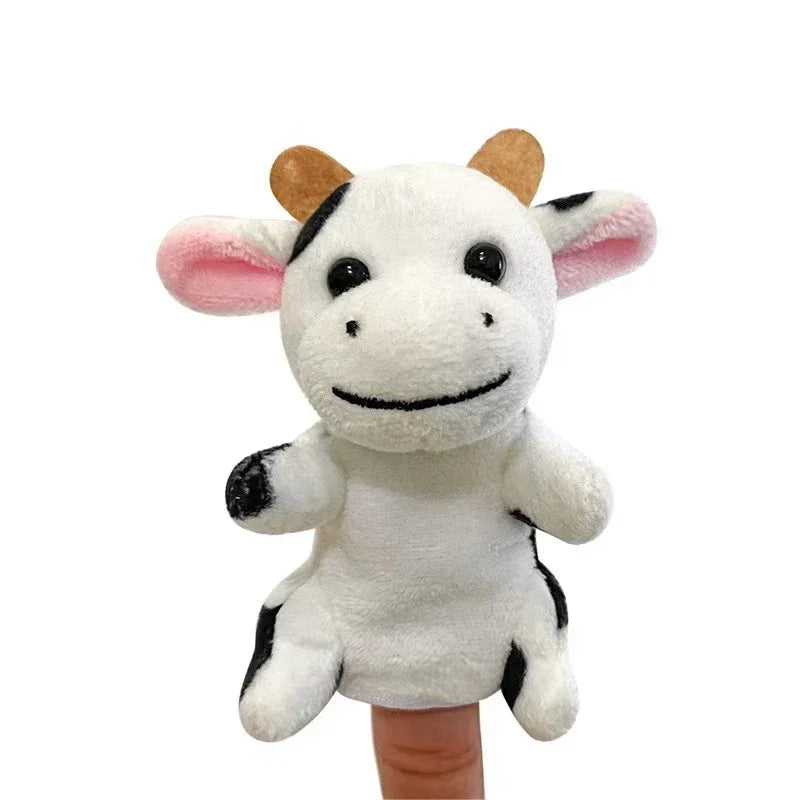 New Hand Puppet Plush Toy Cartoon Animal Family Finger Puppet Role Play Tell Story Cloth Doll Educational Toys For Children Kids