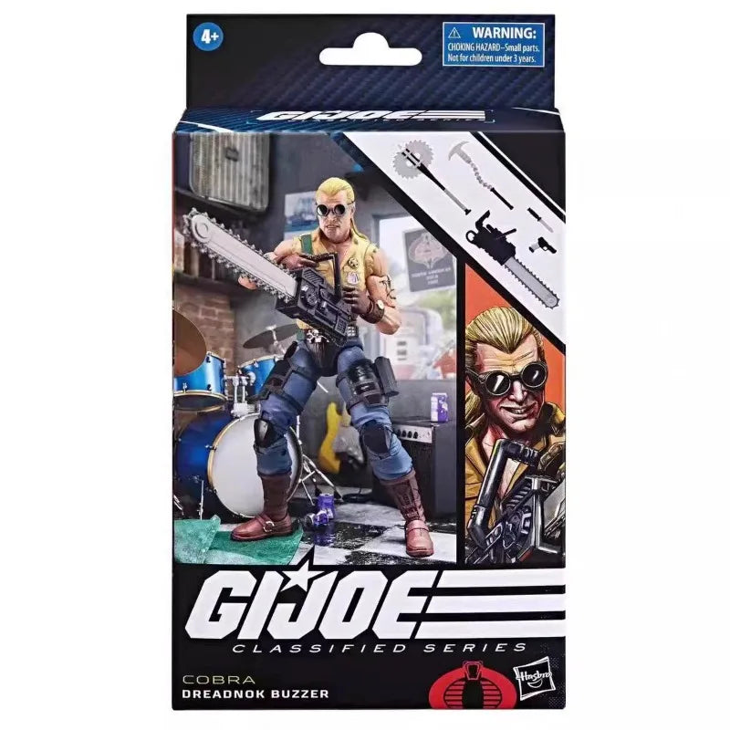 Original Hasbro G.I. Joe Classified Series 106 Cobra Dreadnok Buzzer Action Toy Figure Collection Ornaments