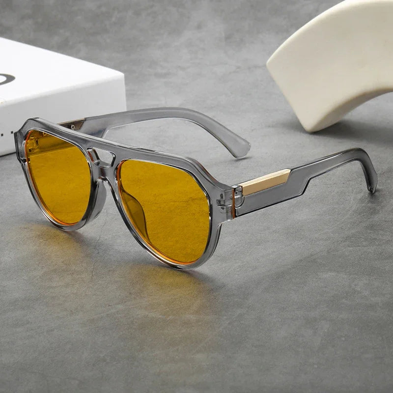 JNPCXI New Fashion Double Rivet Square Sunglasses Women Luxury Brand Designer Retro Rectangle Sun Glass Vintage Eyewear Female