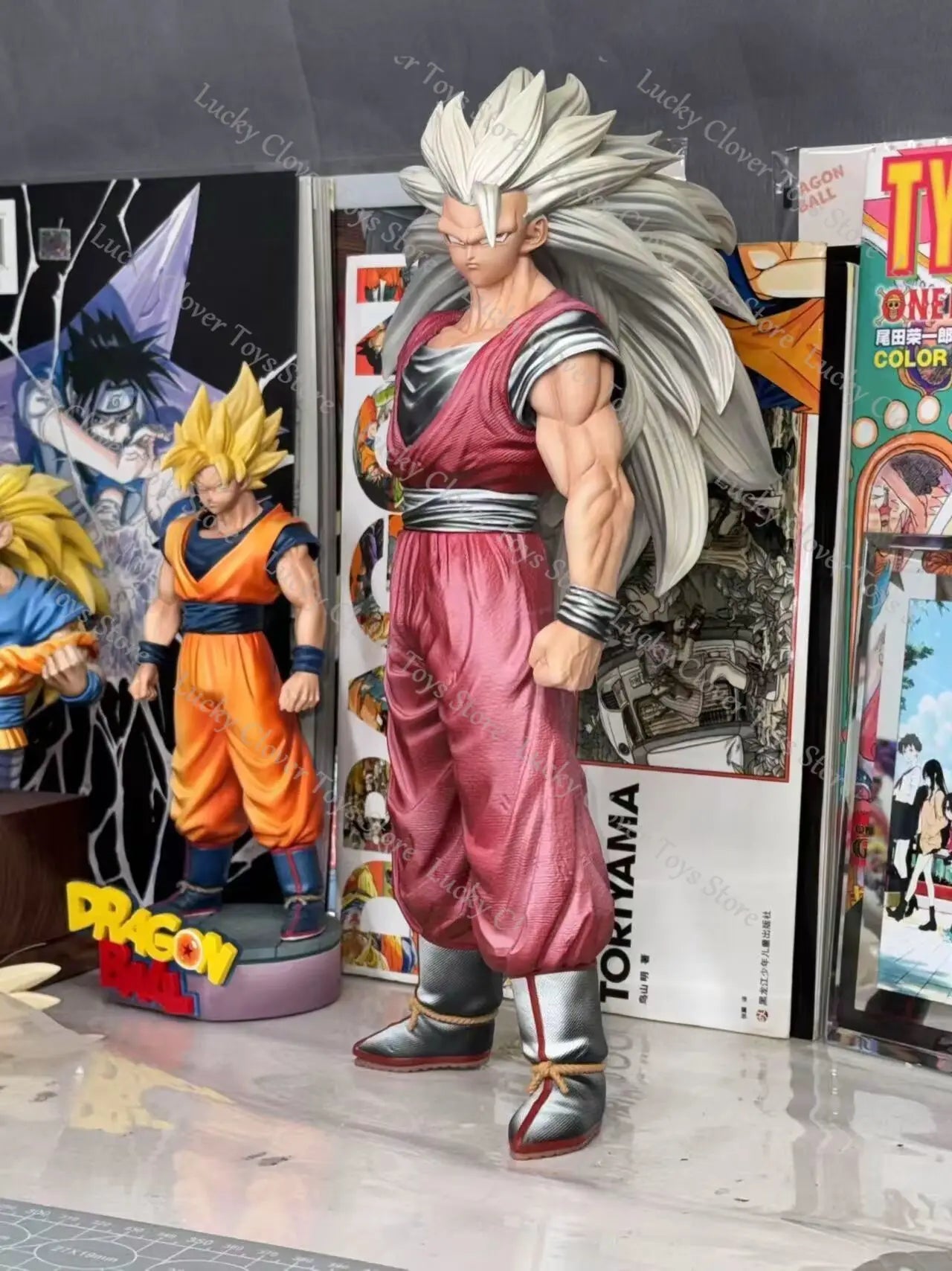 YS Statue 33cm/12.99inch Dragon Ball Z Ssj3 Son Goku Figure Ssj2 Goku Action Figure Pvc Statue Collection Model Toys Gifts