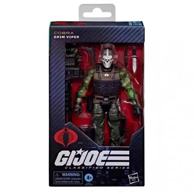 Original Hasbro G.I. Joe Classified Series 176 Grim Viper Anime Figure Toys Model Collection