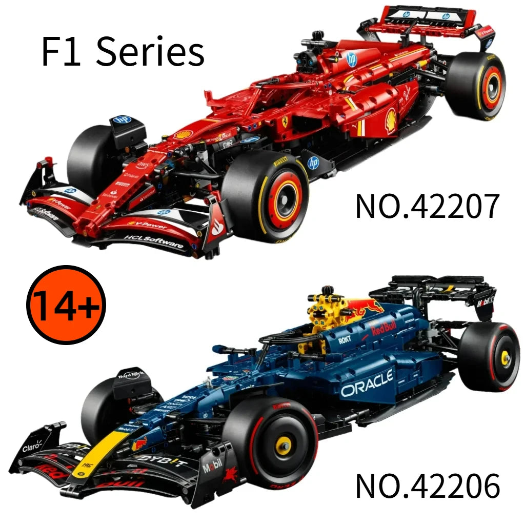 MINISO F1 Racing Series Tech SF-24 RB20 Race Supercar Assemble Building Blocks